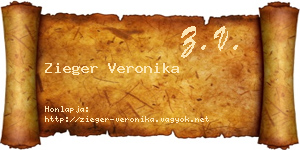 Zieger Veronika névjegykártya